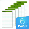 Earthwise Recycled Paper Legal Pads, Wide/Legal Rule, (40) White 5 x 8 Sheets, 6/Pack