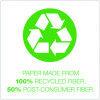 Earthwise Recycled Paper Legal Pads, Wide/Legal Rule, (40) White 5 x 8 Sheets, 6/Pack