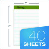 Earthwise Recycled Paper Legal Pads, Wide/Legal Rule, (40) White 5 x 8 Sheets, 6/Pack