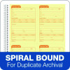 Service Call Book, Two-Part Carbonless, 5.5 x 3.88, 4 Forms/Sheet, 200 Forms Total