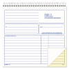 Bill For Services Rendered Book, Two-Part Carbonless, 8.5 x 7.75, 50 Forms Total