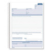 Spiralbound Proposal Form Book, Two-Part Carbonless, 11 x 8.5, 50 Forms Total