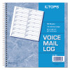 Voice Mail Message Book, One-Part (No Copies), 4 x 1.14, 14 Forms/Sheet, 1,400 Forms Total