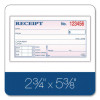 Money And Rent Receipt Books, Two-Part Carbonless, 4.78 X 2.75, 50 Forms Total