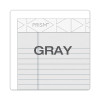 Prism + Colored Writing Pads, Narrow Rule, (50) Pastel Gray 5 x 8 Sheets, 12/Pack