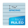 Prism + Colored Writing Pads, Wide/Legal Rule, 50 Pastel Blue 8.5 X 11.75 Sheets, 12/Pack