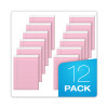Prism + Colored Writing Pads, Wide/Legal Rule, (50) Pastel Pink 8.5 x 11 Sheets, 12/Pack