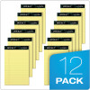 Docket Ruled Perforated Pads, Narrow Rule, (50) Canary Yellow 5 x 8 Sheets, 12/Pack