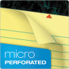 Docket Ruled Perforated Pads, Narrow Rule, (50) Canary Yellow 5 x 8 Sheets, 12/Pack