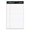 Docket Ruled Perforated Pads, Narrow Rule, 50 White 5 X 8 Sheets, 12/Pack