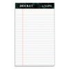 Docket Ruled Perforated Pads, Narrow Rule, (50) White 5 x 8 Sheets, 12/Pack