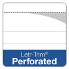 Docket Ruled Perforated Pads, Narrow Rule, 50 White 5 X 8 Sheets, 6/Pack