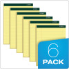 Double Docket Ruled Pads, Narrow Rule, (100) Canary Yellow 8.5 x 11 Sheets, 6/Pack