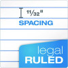 Double Docket Ruled Pads With Extra Sturdy Back, Wide/Legal Rule, (100) White 8.5 x 11 Sheets