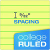 Double Docket Ruled Pads With Extra Sturdy Back, Medium/College Rule, (100) Canary Yellow 8.5 x 11 Sheets