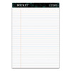 Docket Ruled Perforated Pads, Wide/Legal Rule, 50 White 8.5 X 11.75 Sheets, 12/Pack