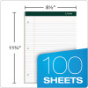 Double Docket Ruled Pads, Wide/Legal Rule, (100) White 8.5 x 11 Sheets, 6/Pack