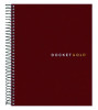Docket Gold Planner, Project-Management Format With Narrow Ruling, Black Paperboard Cover, (70) 8.5 x 6.75 Sheets