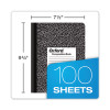 Composition Book, Wide/Legal Rule, Black Marble Cover, (100) 9.75 x 7.5 Sheets