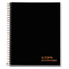 Jen Action Planner, 1-Subject, Narrow Rule, Black Cover, (84) 8.5 x 6.75 Sheets