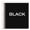 Jen Action Planner, 1-Subject, Narrow Rule, Black Cover, (100) 8.5 x 6.75 Sheets