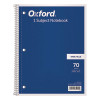 Coil-Lock Wirebound Notebook, 3-Hole Punched, Wide/Legal Rule, Randomly Assorted Cover Color, (70) 10.5 x 8 Sheets