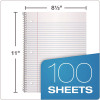 Coil-Lock Wirebound Notebook, 3-Hole Punched, Medium/College Rule, Randomly Assorted Covers, (100) 11 x 8.5 Sheets