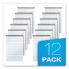 Second Nature Recycled Notepads, Brown Cover, Gregg Rule, (80) White 6 x 9 Sheets