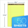 Second Nature Recycled Ruled Pads, Wide/Legal Rule, (50) Canary Yellow 8.5 x 11 Sheets, Dozen