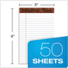 "The Legal Pad" Ruled Perforated Pads, Narrow Rule, (50) White 5 x 8 Sheets, Dozen