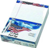 American Pride Writing Pad, Red/White/Blue Headband, Narrow Rule, (50) White 5 x 8 Sheets, 12/Pack