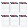 American Pride Writing Pad, Red/White/Blue Headband, Wide Rule, (50) White 8.5 x 11 Sheets, 12/Pack