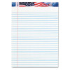 American Pride Writing Pad, Red/White/Blue Headband, Wide/Legal Rule, (50) White 8.5 x 11 Sheets, 12/Pack
