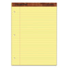 "The Legal Pad" Ruled Perforated Pads, Wide/Legal Rule, (50) Canary Yellow 8.5 x 11 Sheets, Dozen