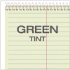 Gregg Steno Pads, Gregg Rule, (60) Green-Tint 6 x 9 Sheets