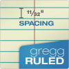 Gregg Steno Pads, Gregg Rule, (60) Green-Tint 6 x 9 Sheets