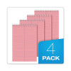 Prism Steno Pads, Pink Cover, Gregg Rule, (80) Pink 6 x 9 Sheets, 4/Pack