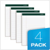 Double Docket Ruled Pads, Narrow Rule, (100) White 8.5 x 11 Sheets, 4/Pack