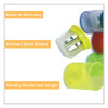 Eisen Pencil Sharpener, Two-Hole, 1.5 x 1.75, Randomly Assorted Barrel And Lid Colors