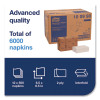 Xpressnap Interfold Dispenser Napkins, 2-Ply, 6.5 x 8.5, White, 500/Pack, 12 Packs/Carton