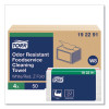Small Pack Foodservice Cloth, 1-Ply, 11.75 x 14.75, Unscented, White/Red Stripe, 50/Poly Pack, 4 Packs/Carton