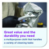 Light Duty Cleaning Cloth, Giant Roll, 1-Ply, 9 x 12.4, White, 1,450 Sheet Roll/Carton