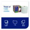 Light Duty Cleaning Cloth, Giant Roll, 1-Ply, 9 x 12.4, White, 1,450 Sheet Roll/Carton