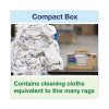 Industrial Cleaning Cloths, 1-Ply, 16.34 x 14, Gray, 210 Wipes/Box