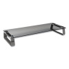 Universal Glass-Top Monitor Riser, 22" X 8" X 3", Clear, Supports 3.9 Lbs