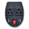 Powerverter Ultra-Compact Car Inverter, 200 W, Two Ac Outlets/Two Usb Ports