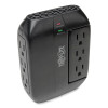Swivel6 Six-Outlet, Direct Plug-In Surge Suppressor, 6 Ac Outlets, 1,500 J, Black
