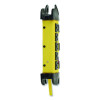 Protect It! Industrial Safety Surge Suppressor, 8 Ac Outlets, 12 Ft Cord, 1,500 J, Yellow/Black