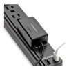 Protect It! Surge Suppressor, 6 Ac Outlets/2 Usb Ports, 6 Ft Cord, 990 J, Black