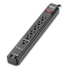 Protect It! Surge Suppressor, 6 Ac Outlets/2 Usb Ports, 6 Ft Cord, 990 J, Black